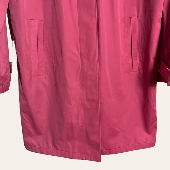 Vintage Esprit Women's Solid Pink Knee-Length Coat Size Medium - Picture 5 of 12